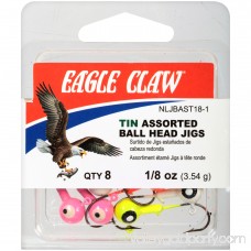 Eagle Claw® Tin Assorted Ball Head Jigs 8 ct Pack 551450264